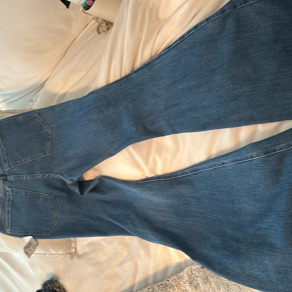 Denim Slide-on Bell Bottoms